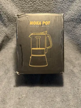 B08zkf27nq Sixaquae Brand New Open Box Moka Pot Stainless Steel Coffee Maker 240ml 6-cup Capacity