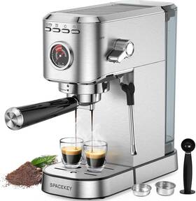 Spacekey Cm5080 Espresso Machine 20 Bar Professional 1350w Maker Silver
