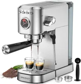 Cm5080 Spacekey Espresso Machine 20 Bar Professional 1350w Maker Silver