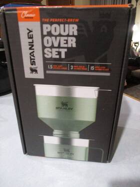 Stanley 041604341922 The Camp Pour Over Set Coffee And Tea Maker Great For Out Door Green New