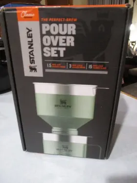 Stanley 041604341922 The Camp Pour Over Set Coffee And Tea Maker Great For Out Door Green New