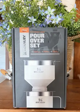 Stanley 041604372759 Perfect Brew Pour Over Coffee Maker Set In White