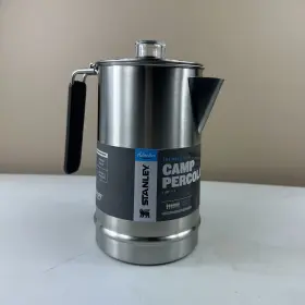 10-01876-010 Stanley Adventure Series 1.1 Quart Camp Percolator Stainless Steel Coffee Pot