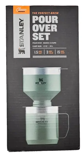 24110 Stanley Pour Over Set Coffee And Tea Classic Series Sealed New Green Camping