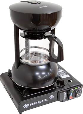 Stansport 278-120 Stovetop Coffee Maker Black