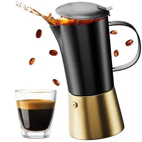 Sg012 Stellagro Stovetop Espresso Maker Stainless Steel Moka Pot 6 Cup Gold