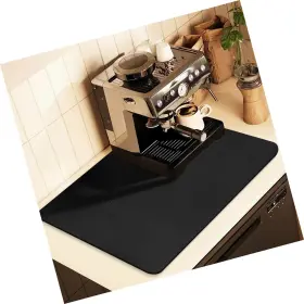 Strendier 658359679516 Coffee Mat For Countertops Bar Accessories Fit Under Maker Esp