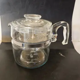 7756-b Strikalite Vintage Pyrex Glass Percolator Coffee Pot 6 Cup Usa Insert