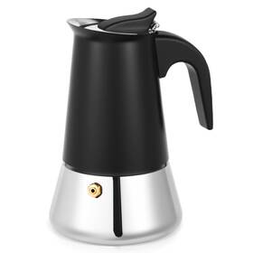 Suiitat Kps7-4-b Moka Pot 4 Cups 7.1 Oz Stovetop Espresso Maker 304 Stainless Steel P