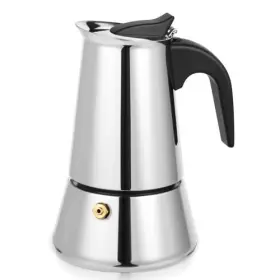 Kps7-4-s Suiitat Moka Pot 4 Cups 7.1 Oz Stovetop Espresso Maker 304 Stainless Steel