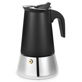 Suiitat Kps7-6-b Moka Pot 6 Cups 10.6 Oz Stovetop Espresso Maker 304 Stainless Steel