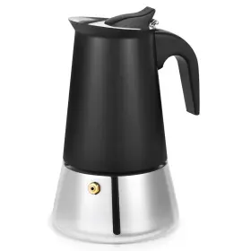 Kps7-6-b Suiitat Moka Pot 6 Cups 10.6 Oz Stovetop Espresso Maker 304 Stainless Steel