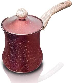 Sukkar Pasha 445041188141 12 Oz Turkish Coffee Pot Ibrik For Flavorful Multipurpose Ara