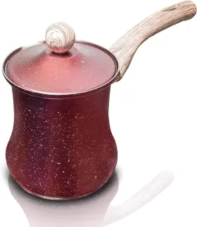 Sukkar Pasha 445041188141 12 Oz Turkish Coffee Pot Ibrik For Flavorful Multipurpose Ara