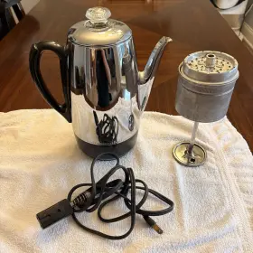 Ap-16 Sunbeam Vintage Deluxe Automatic Percolator 10 Cup