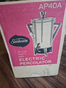 Ap40a Sunbeam Electric Percolator 30 Cup Party Size
