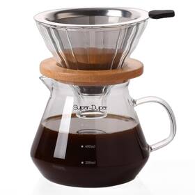 Super-duper 767461046885 Glass Carafe Coffee 600ml Maker Made Of High Borosilicate