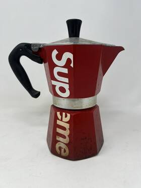 Supreme 0006866 Ss19 Limited Edition Bialetti Moka Express Red Italian Coffee Maker