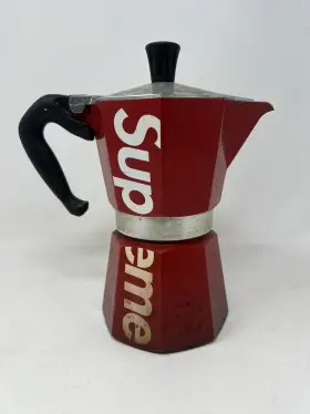 0006866 Supreme Ss19 Limited Edition Bialetti Moka Express Red Italian Coffee Maker