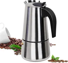 Supvision 445039642655 9 Cup Moka Pot Stainless Steel 450ml Italian Espresso Coffee Maker Stovetop Coff