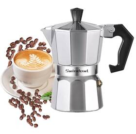 Swindowl 792839603056 Moka Pot Coffee Pots And Stovetop Espresso Makeritalian Makergreca Cof