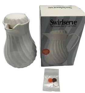 Swirlserve 52162 Versatile Hot And Cold Server Tilt Pour White Vollrath 20 Oz