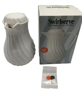 52162 Swirlserve Versatile Hot And Cold Server Tilt Pour White Vollrath 20 Oz