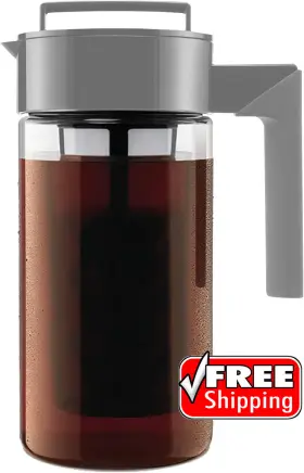 10312 Takeya Cold Brew Coffee Maker With Tight-fitting Lid 1 Quart Stone