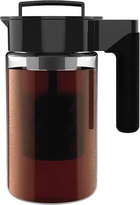 Takeya 10321 Glass Cold Brew Coffee Maker Airtight Pitcher With Lid And Handle Iced