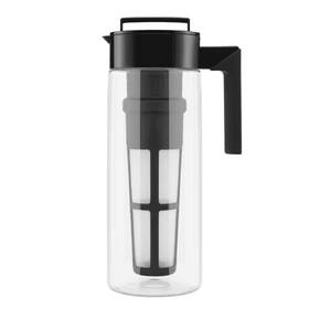 Takeya 313030631619 64 Oz. Cold Brew Black Tritan Plastic Clear Coffee Maker