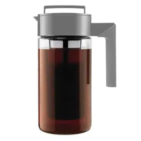 Takeya 885395103129 Tritan Cold Brew Coffee Maker Airtight Pitcher 1 Quart 10312 - Stone