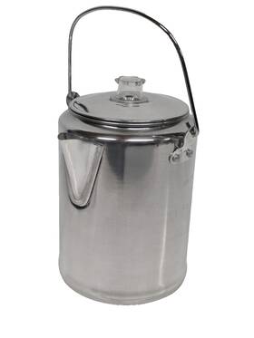 Texsport 13180 9 Cup Aluminum Percolator Coffee Maker Outdoor Camping Retro Nos