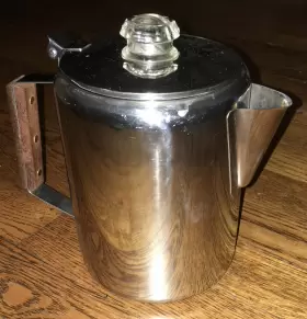 13215 Texsport Stainless Steel Percolator Coffee Maker Camping Stove Top