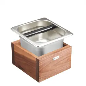 Tsr010 Teyearlife Espresso Knock Box Called Coffee Made Of Sturdy Walnut Wood And