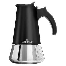 The London Sip 313111294245 Stovetop Espresso Maker 10-cup Matte Black