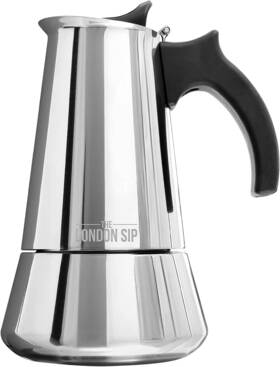 The London Sip 691164981412 Stainless Steel Stove-top Espresso Maker Coffee Pot Italian Moka 6