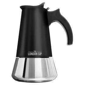 The London Sip 711181258844 Stovetop Espresso Maker 6-cup Matte Black