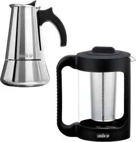 The London Sip 850036490210 Cold Brew Maker And Moka Pot Set Brand New