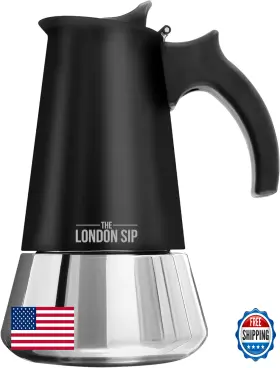 B0b9q917y4 The London Sip Stainless Steel Stovetop Espresso Maker Moka Pot Italian Coffee