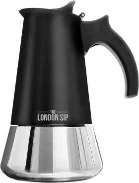 Em3b The London Sip Stainless Steel Stovetop Espresso Small 5.07 Oz Matte Black Em3b The London Sip Stainless Steel Stovetop Espresso Small 5.07 Oz Matte Black