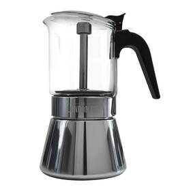 The London Sip Em3g Glass And Stainless Steel Stovetop Espresso Maker Moka Pot Italian