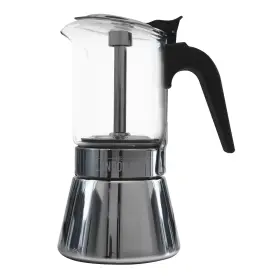 Em6g The London Sip Glass And Stainless Steel Stovetop Espresso Maker Moka Pot Italian