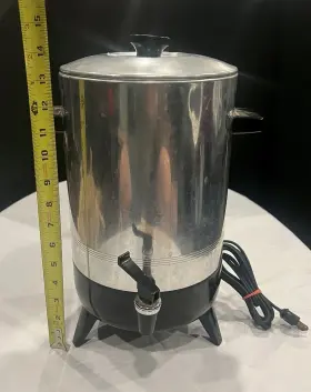 2032e The Metal Ware Company Empire 32 Cup Electric Coffee Pot Percolator 2032 Sp Aluminum