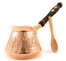 The Silk Road Trade 689530953972 Aci Series Large18 Fl Oz Thickest Solid Engraved Copper Turkish Greek Arabic C