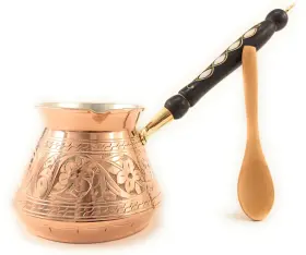 The Silk Road Trade 822445815250 Aci Series Xx-large - Thickest Solid Hammered And Engraved Copper Turkish G