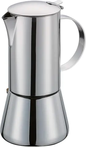 Tisch-accessoires Gmbh 313056489416 Aida Stainless Steel Stovetop Espresso Maker - Polished 2 Cup Stai