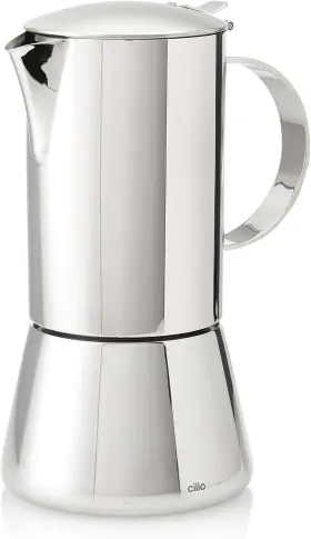 Ci342246 Tisch-accessoires Gmbh Stainless Steel Stovetop Espresso Maker - 10 Cup Polished Induction