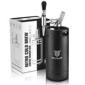 Tmcraft 781044463319 128oz Nitro Cold Brew Coffee Maker Home Keg With Stainless Steel
