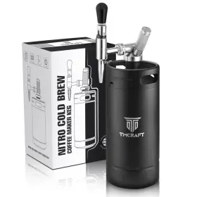 Tmcraft 781044463319 128oz Nitro Cold Brew Coffee Maker Home Keg With Stainless Steel