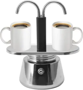 Tnfeeon6t82qwegk11412 Tnfeeon Stainless Steel Moka Pot Stovetop Maker Classic Italian Double Tube